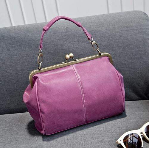 Classic Vintage Hardware Tote Messenger Bag