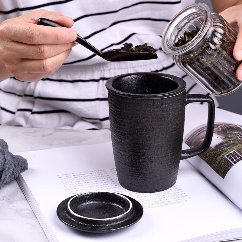 Porcelain Tea Steeper Cup With Lid - Halri