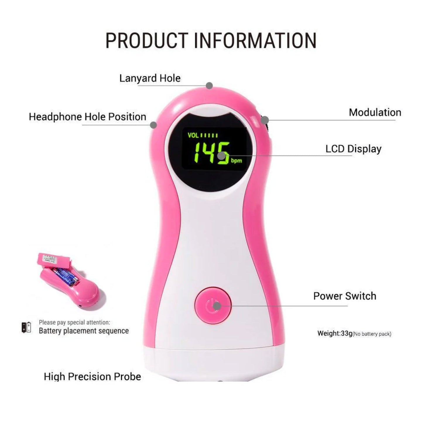 Pregnancy Baby Heartbeat Monitor Tracker