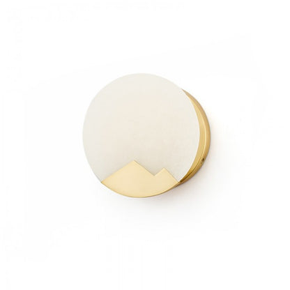 Pure Copper Marble Moon Wall Light
