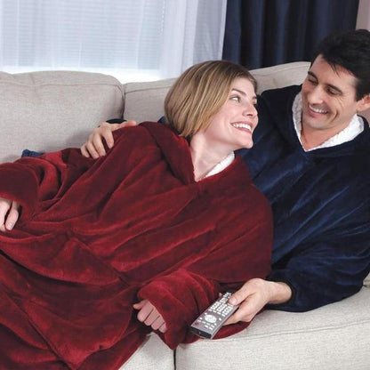 Cozy Fleece Lined Sweatshirt Blanket - Halri