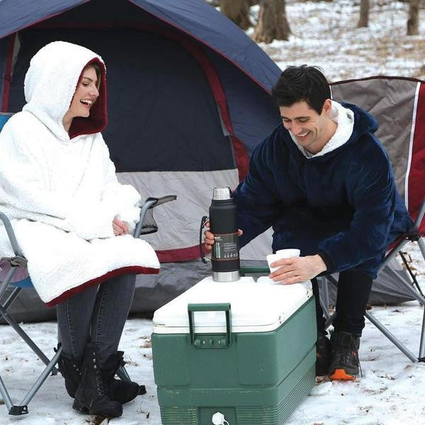 Cozy Fleece Lined Sweatshirt Blanket