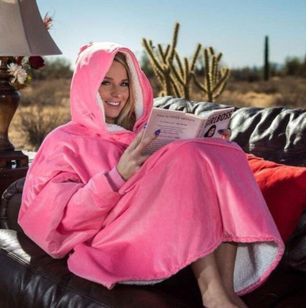 Cozy Fleece Lined Sweatshirt Blanket