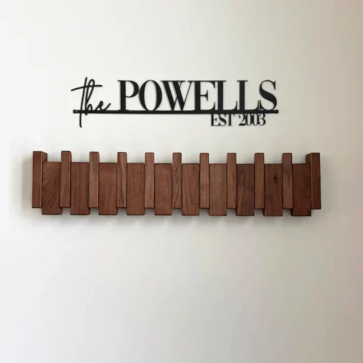 Compact Foldable Wall Mount Piano Hanger Rack - Halri
