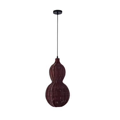 Natural Wicker Outdoor Hanging Porch Light Fixtures