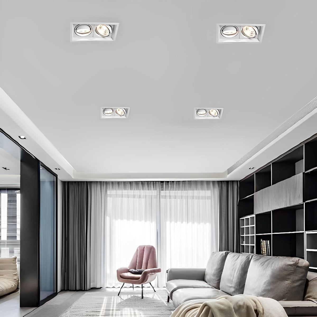 Slim LED Recessed Ceiling Spotlights with Dimmer