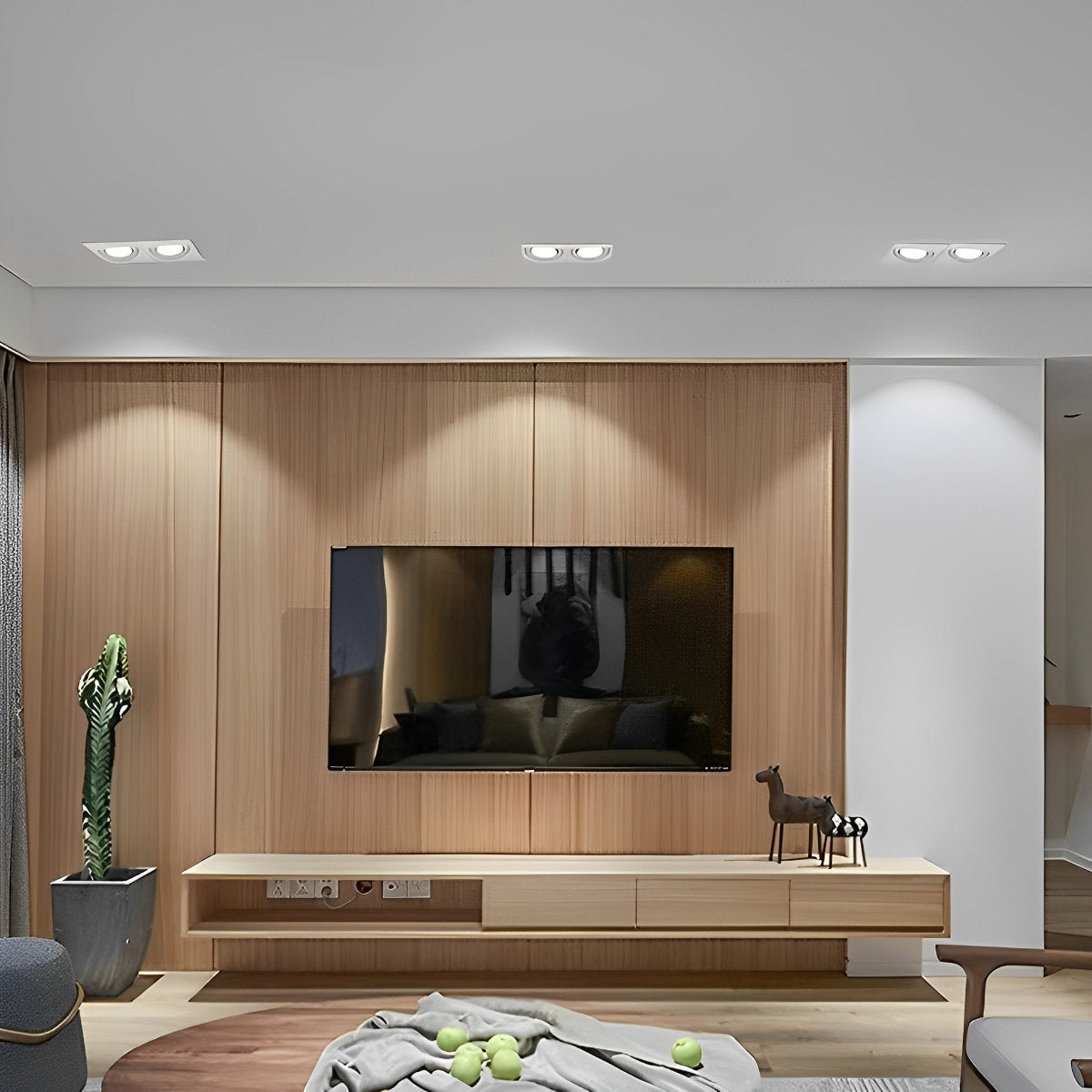 Slim LED Recessed Ceiling Spotlights with Dimmer - Halri