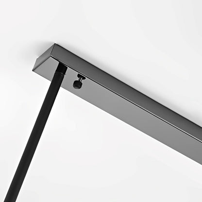 Sleek Glass LED 3-Level Dimmable Grey Pendant Light