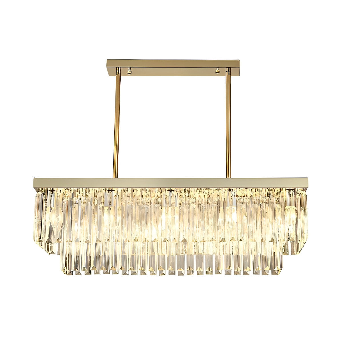 Modern 3 Level Dimmable Crystal LED Chandelier