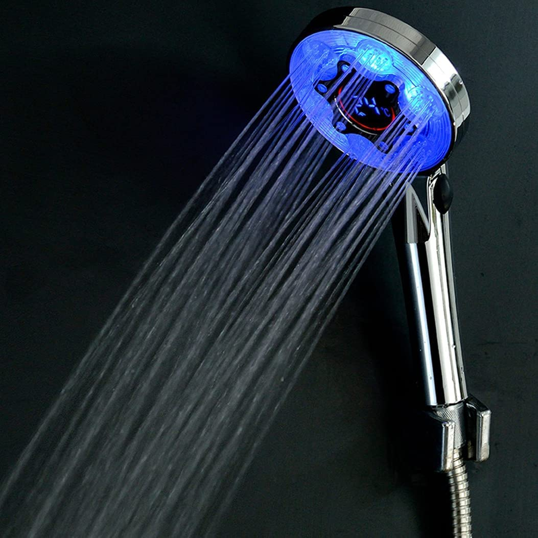 Colorful LED Shower Head with Digital Temperature Display - Halri