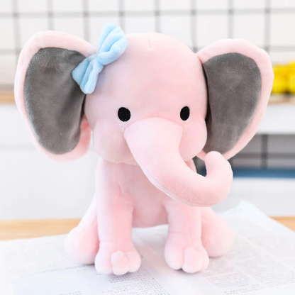 Soft Grey Elephant Baby Pillow Toy