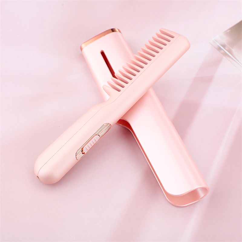 Compact Electric Hair Straightening Brush