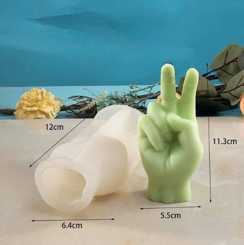Funny Finger Gesture Artistic Candle Molds