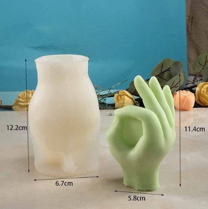 Funny Finger Gesture Artistic Candle Molds