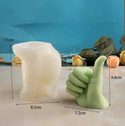 Funny Finger Gesture Artistic Candle Molds