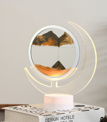 Glowing Moon Shaped Bedside Nightlight - Halri