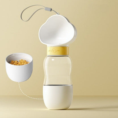Portable Pet Water Bottle and Food Feeder - Halri