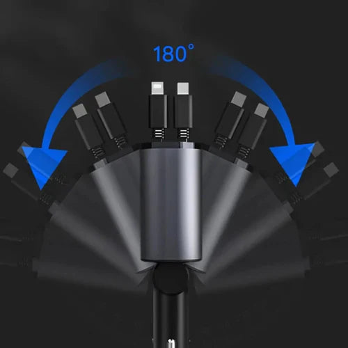 Compact 4 Port USB Car Charger