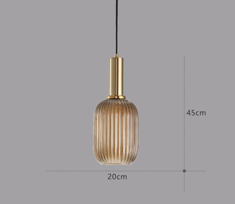 Vintage Glass Hanging Lamp - Halri