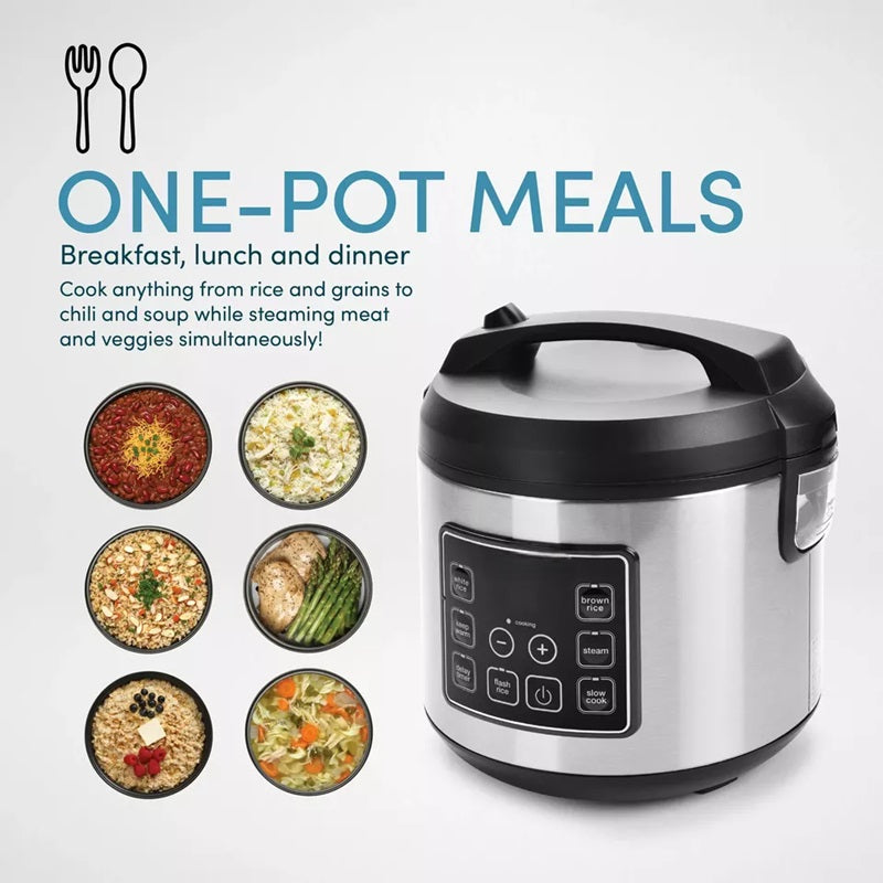 Large Capacity Digital Rice Cooker Stainless Steel Non Stick