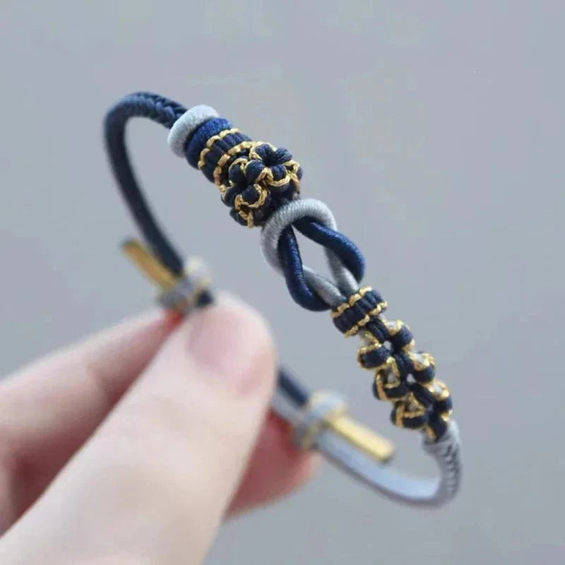 Bohemian Macrame Knot Charm Bracelet - Halri