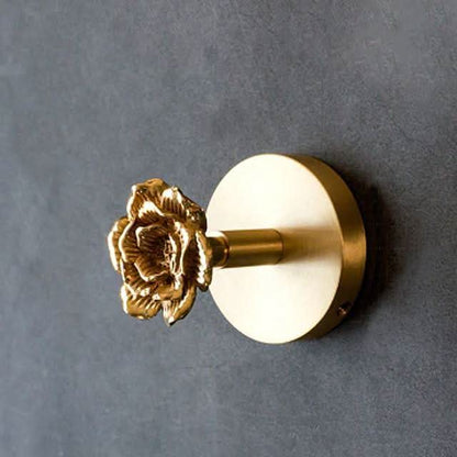 Vintage Animal Wall Hook Rack with Gold Finish