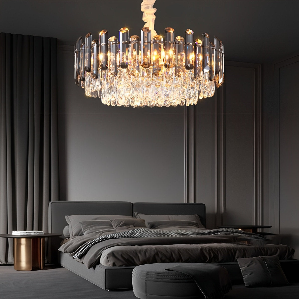 Luxurious Crystal Drop Pendant Chandelier