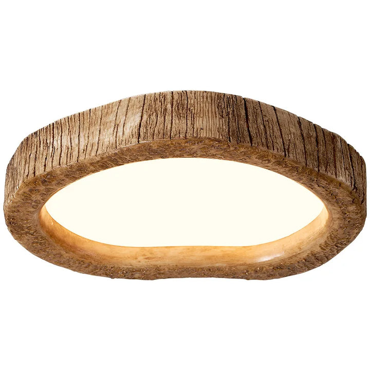Rustic Wooden LED Ceiling Lamp