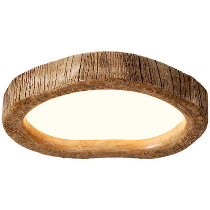 Rustic Wooden LED Ceiling Lamp