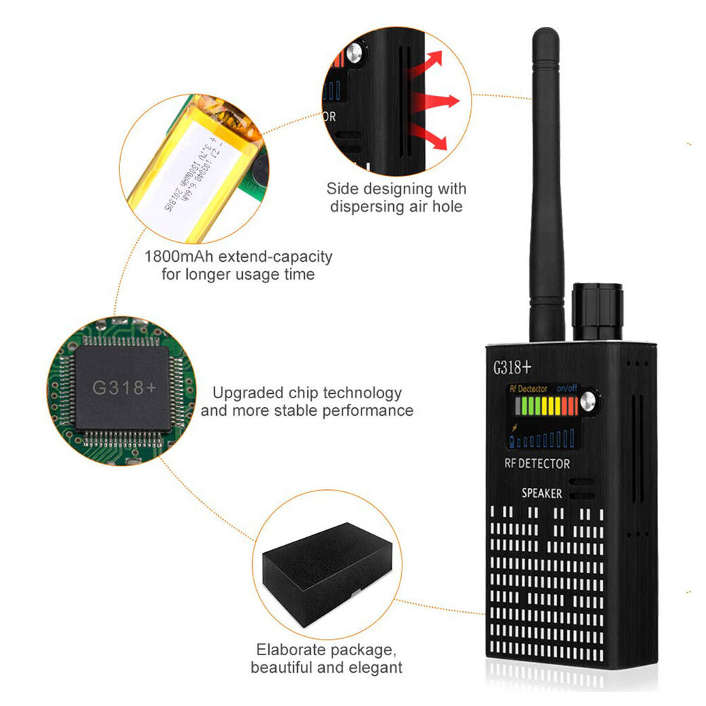 Compact Spy Camera Detector and GPS Tracker Device