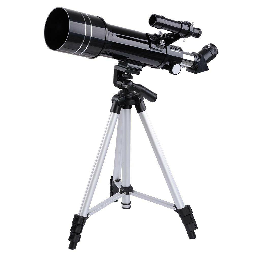 Astronomical Refractor Telescope 400/70mm 66x Magnification Refractive Eyepieces Tripod Beginners - Until Times Up