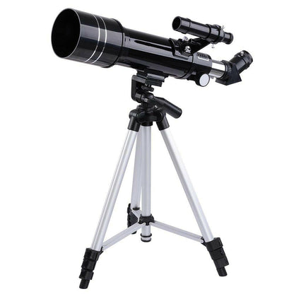 Astronomical Refractor Telescope 400/70mm 66x Magnification Refractive Eyepieces Tripod Beginners - Until Times Up