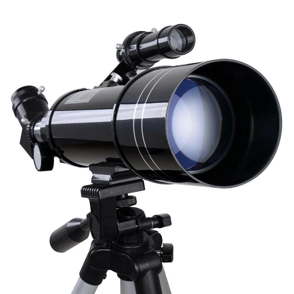 Astronomical Refractor Telescope 400/70mm 66x Magnification Refractive Eyepieces Tripod Beginners - Until Times Up