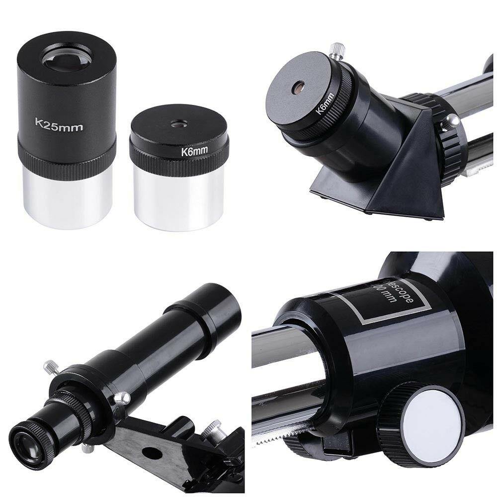 Astronomical Refractor Telescope 400/70mm 66x Magnification Refractive Eyepieces Tripod Beginners - Until Times Up