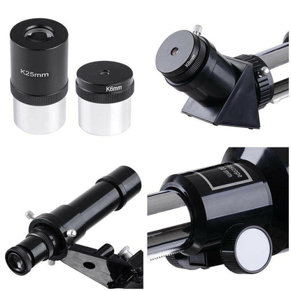 Astronomical Refractor Telescope 400/70mm 66x Magnification Refractive Eyepieces Tripod Beginners - Until Times Up