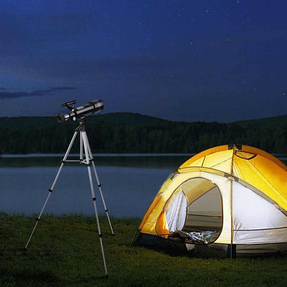 Astronomical Refractor Telescope 400/70mm 66x Magnification Refractive Eyepieces Tripod Beginners - Until Times Up