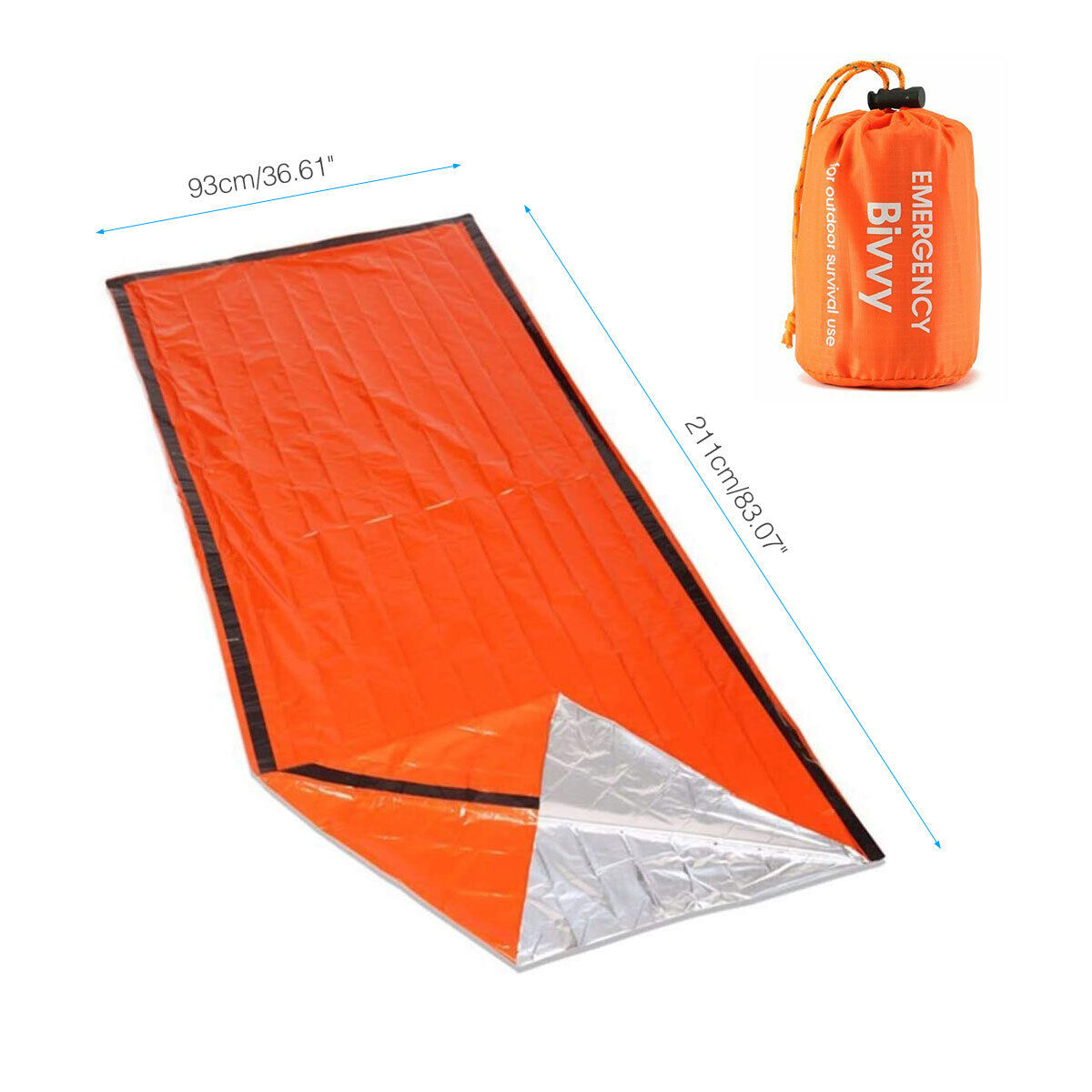 Warm Outdoor Emergency Bivvy Sleeping Bag Blanket