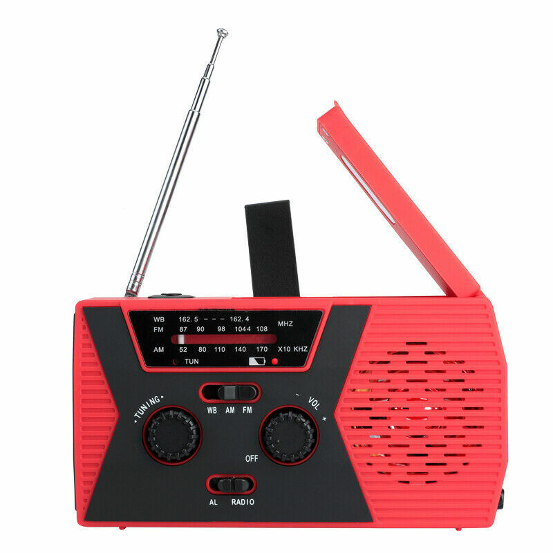 Portable Solar Hand Crank Weather Radio Charger