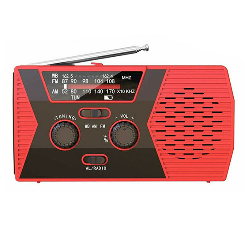 Portable Solar Hand Crank Weather Radio Charger