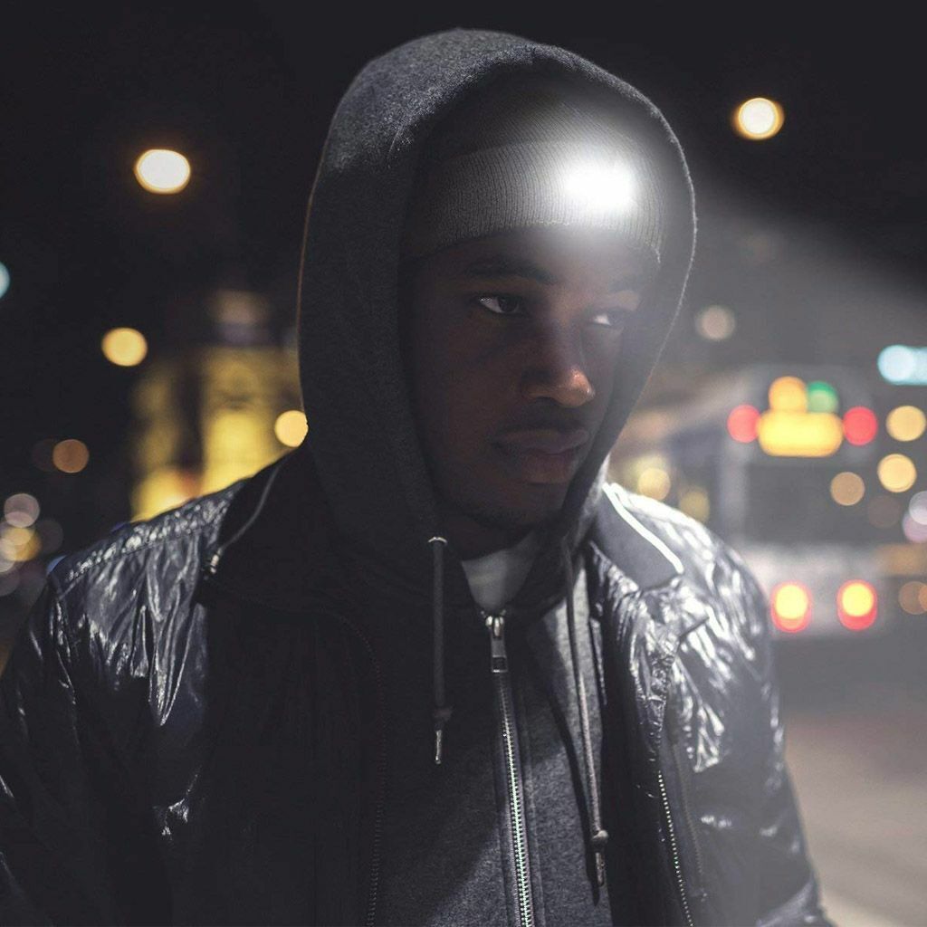 Bright LED Headband Running Light Beanie