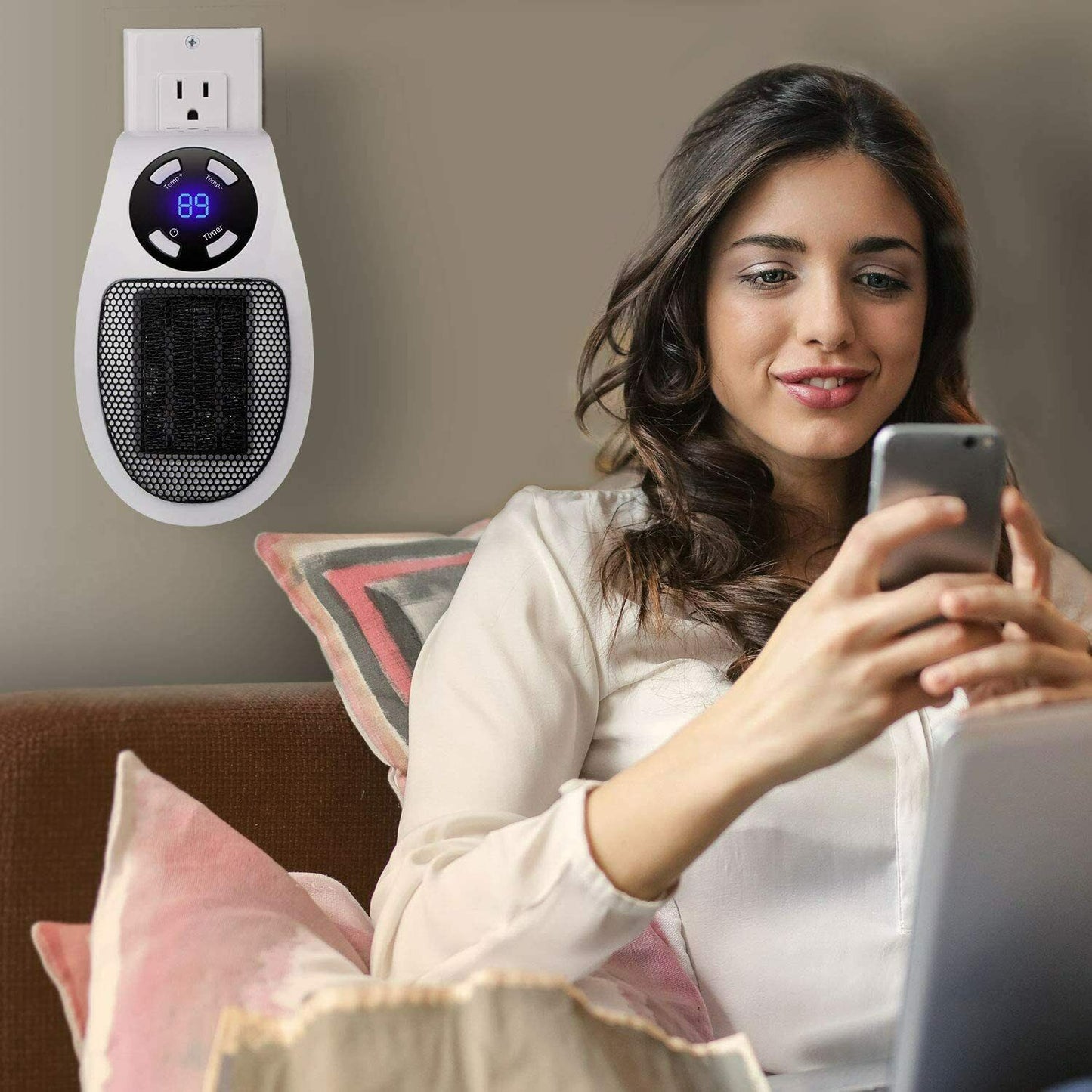 Compact Plug In Electric Personal Space Heater