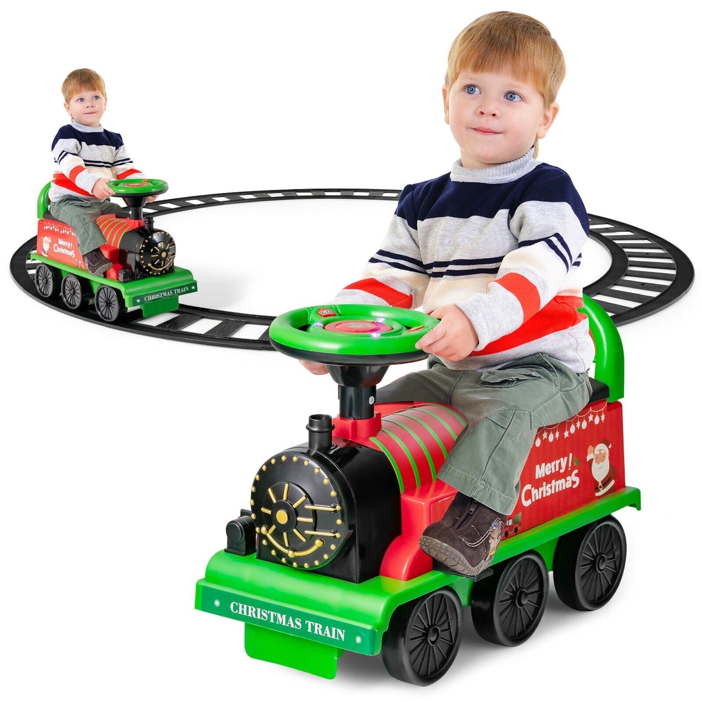 Fun Electric Train Toy Set with Tracks for Kids - Halri