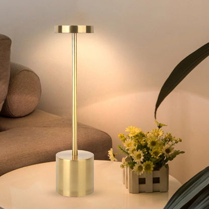 Contemporary Portable Battery LED Side Table Lamp