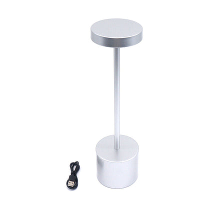 Contemporary Portable Battery LED Side Table Lamp