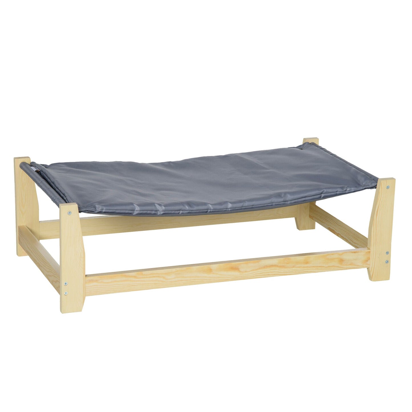 Cozy Wooden Raised Pet Bed for Dogs and Cats