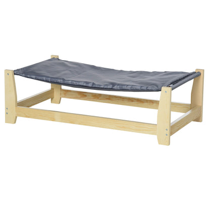 Cozy Wooden Raised Pet Bed for Dogs and Cats