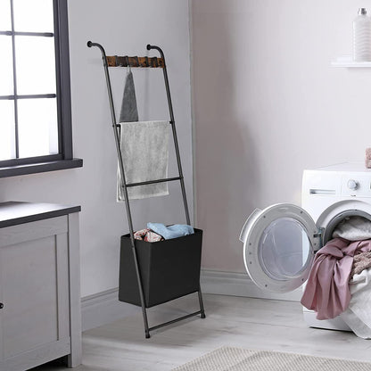 Space Saving Folding Blanket Ladder Storage Rack