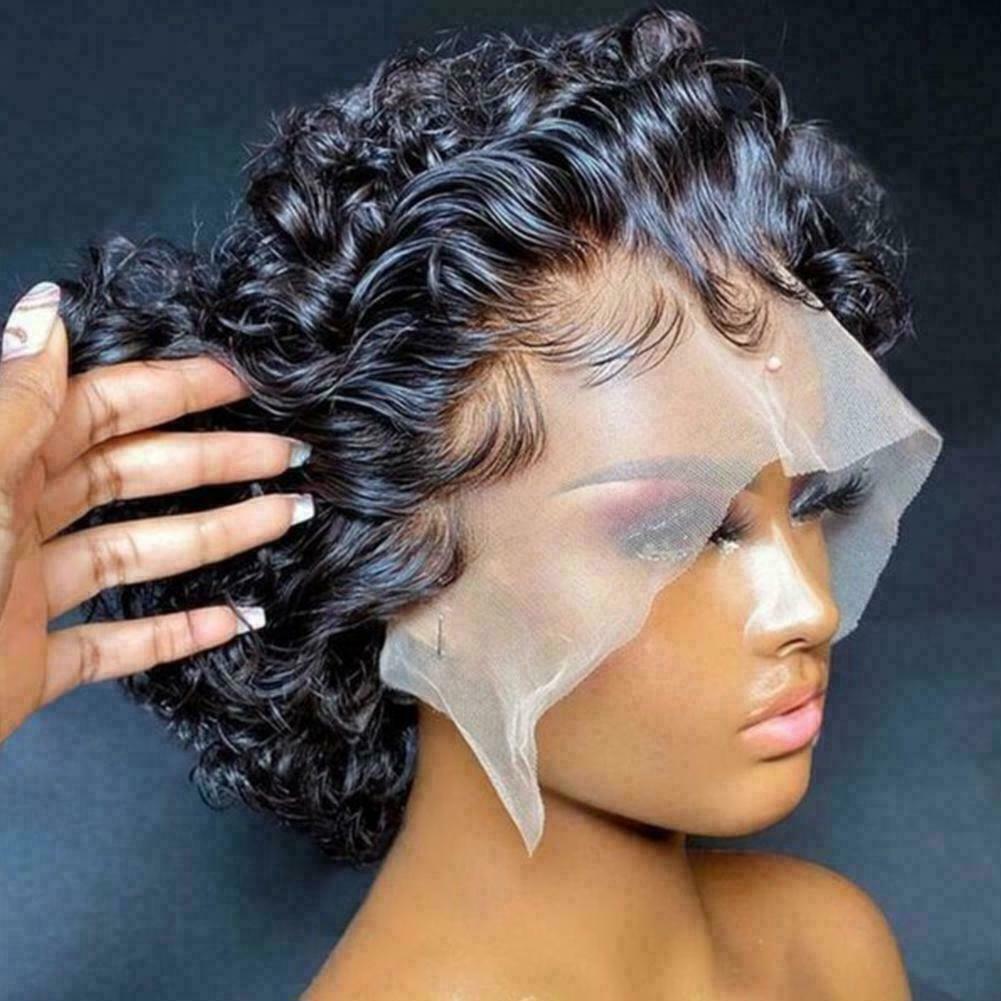 High Quality Curly Bob Lace Front Human Hair Wig