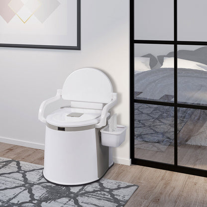 Compact Travel Toilet with Handles for Adults