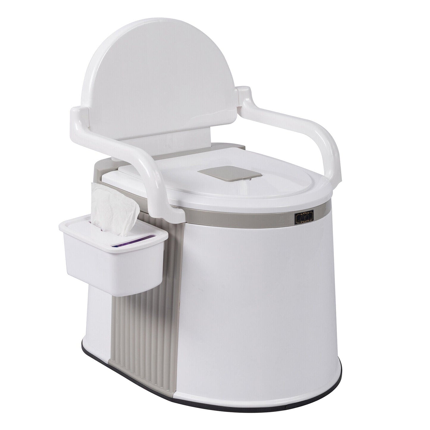 Compact Travel Toilet with Handles for Adults